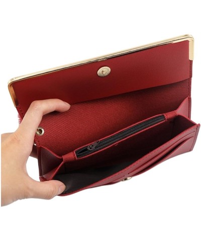 Large Capacity PU Leather Zip Around Wallet Clutch RFID Blocking Zipper Purse Cards Notes Coins Wallet Buckle Wallet (Color :...