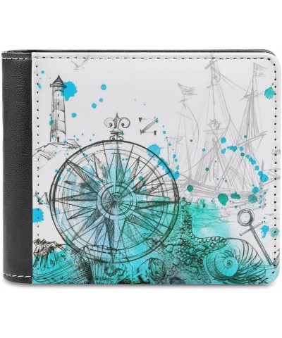 PU Leather Bifold Wallet Coin Purse Soft Stylish Credit Pass Case Card-Holder for Boy Girl Men Woman Money Storage Multi 3 $1...