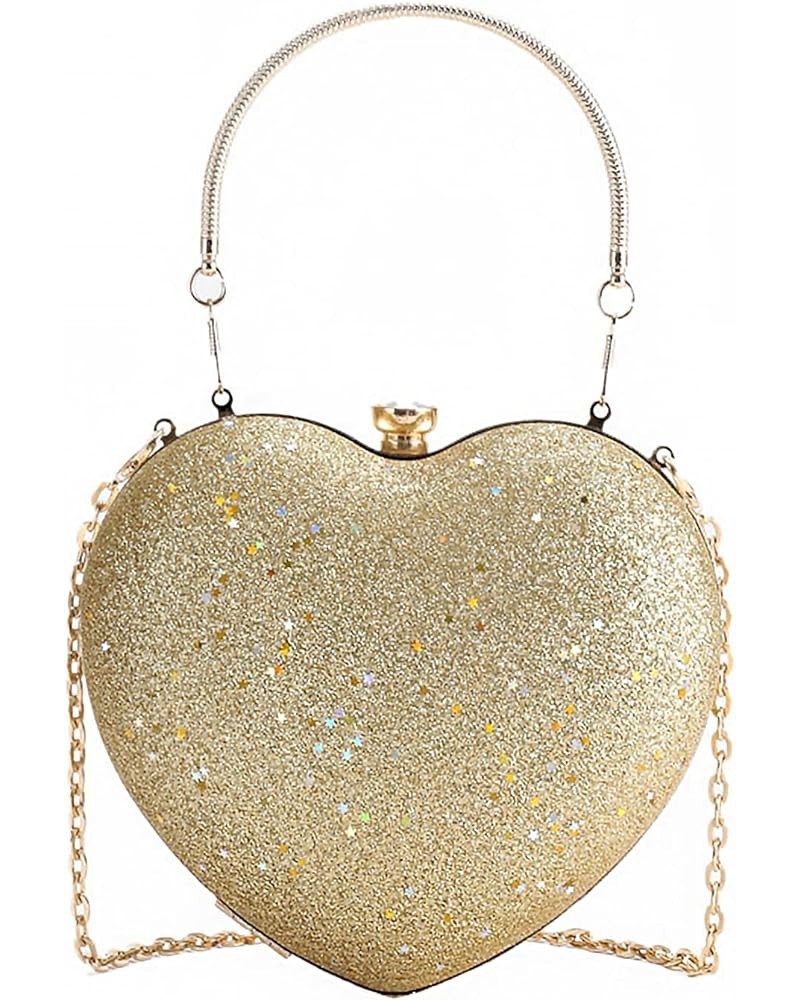 Sparkly Clutch Purses for Women Formal Clutch, Heart Shape Evening Bag, Purse Handbag for Wedding Cocktail Party Gold $12.42 ...