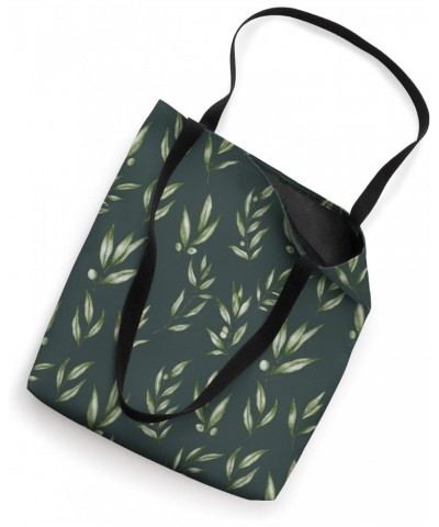 Wildflower Flowers Green Dark Olive Green Floral Aesthetic Tote Bag $10.13 Totes