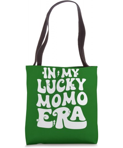 In My Lucky Momo Era St Patricks Day Shamrock Groovy Tote Bag $15.36 Totes