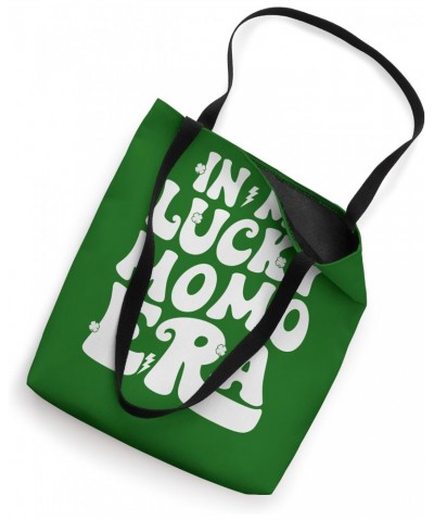 In My Lucky Momo Era St Patricks Day Shamrock Groovy Tote Bag $15.36 Totes