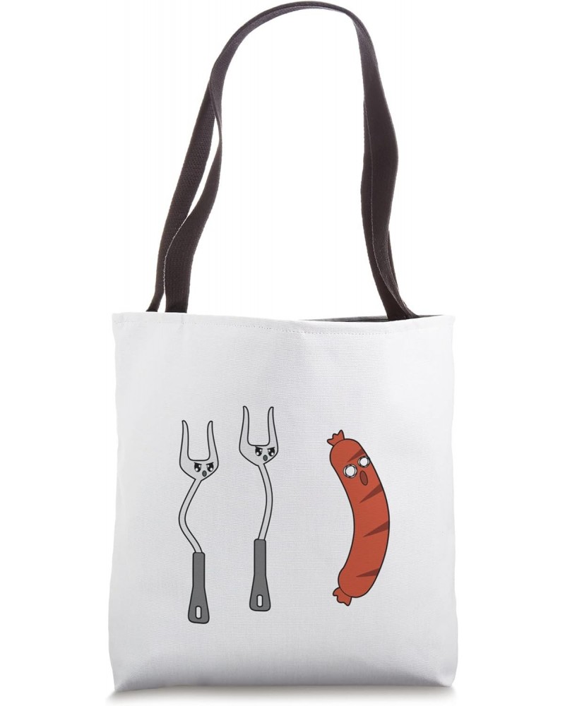 BBQ Grilling Sausage Apparel Tote Bag $15.05 Totes