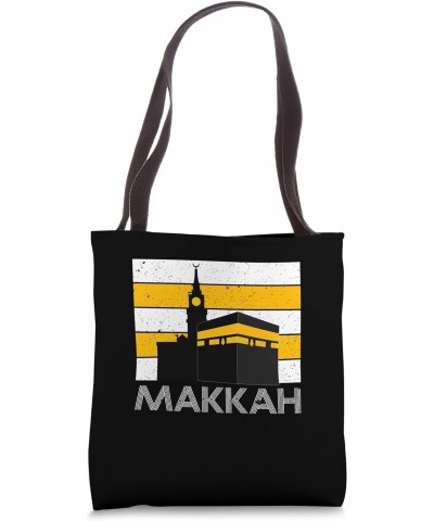 Muslim Islamic Makkah Kaaba Saudi City Mekkah Graphic Design Tote Bag $10.81 Totes