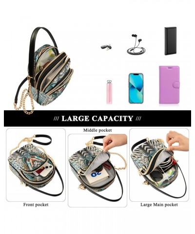 Butterfly Geometric Pattern Crossbody Bags for Women Quilted Chain Crossbody Purses Leopard Zebra Skin Cross Body Phone Purse...