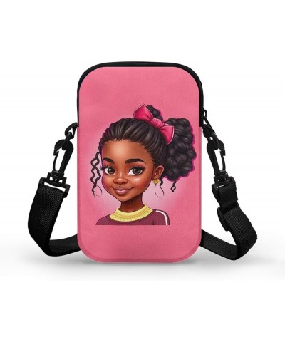 Crossbody Bag for Boys Cross Body Purse for Kids Cell phone Purse African American Girl-2 $10.00 Shoulder Bags