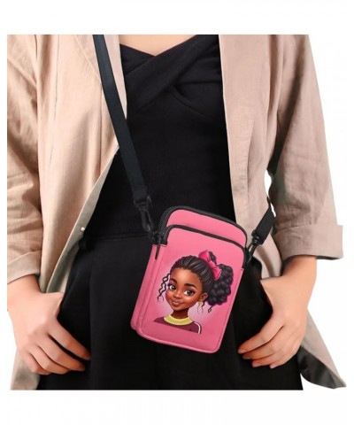 Crossbody Bag for Boys Cross Body Purse for Kids Cell phone Purse African American Girl-2 $10.00 Shoulder Bags