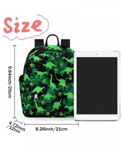 Dinosaurs Footprints Mini Backpack Purse for Women, Animal Dinosaurs Small Fashion Daypack Lightweight, Cute Casual Travel Ba...