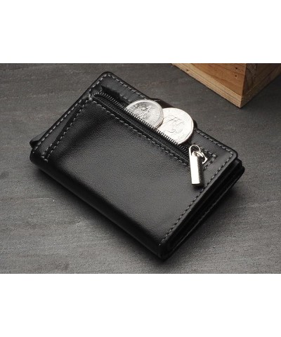 PULARYS OXFORD Mini Wallet - Credit Card Holder - Made of Italian Leather - RFID blocking - Space for up to 9 Cards - One Com...