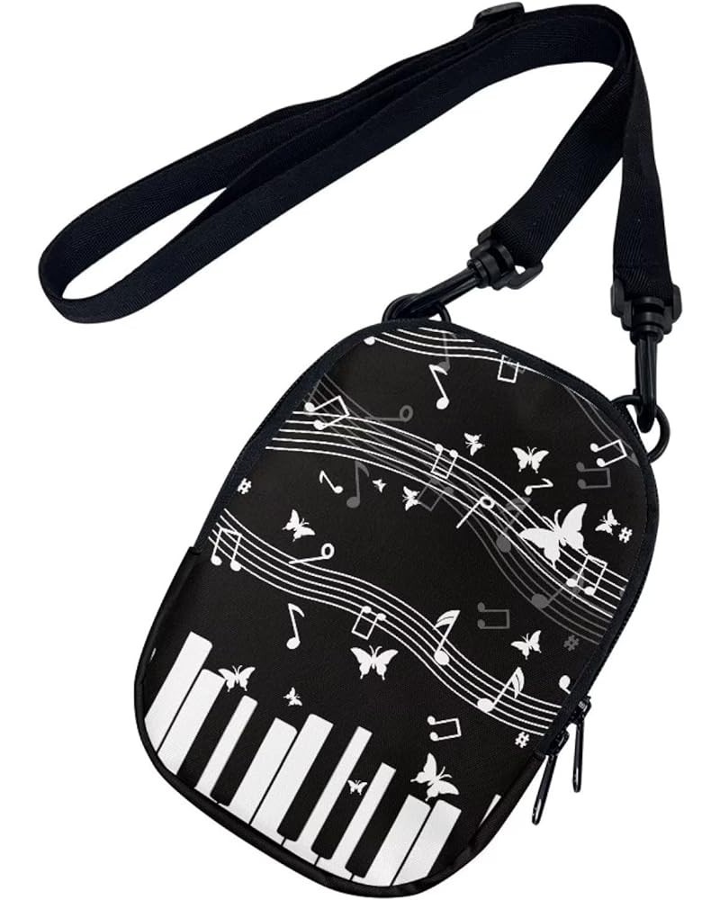 Crossbody Bag for Women Cell Phone Purses Cute Messenger Bag Girls Handbag Shoulder Bags Waterproof Music Note Piano $10.06 C...