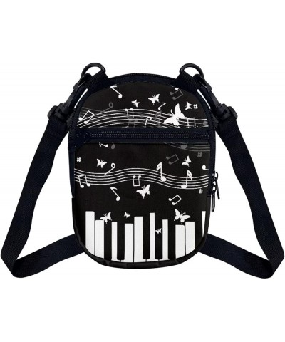 Crossbody Bag for Women Cell Phone Purses Cute Messenger Bag Girls Handbag Shoulder Bags Waterproof Music Note Piano $10.06 C...