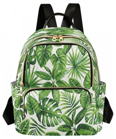 Tropical Exotic Palm Leaves Women Backpack Purse Ladies Fashion Shoulder Bag Daypack Travel Bag 7.5L Small $14.57 Backpacks