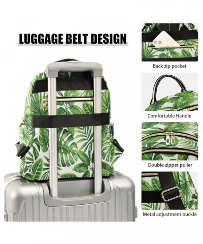 Tropical Exotic Palm Leaves Women Backpack Purse Ladies Fashion Shoulder Bag Daypack Travel Bag 7.5L Small $14.57 Backpacks