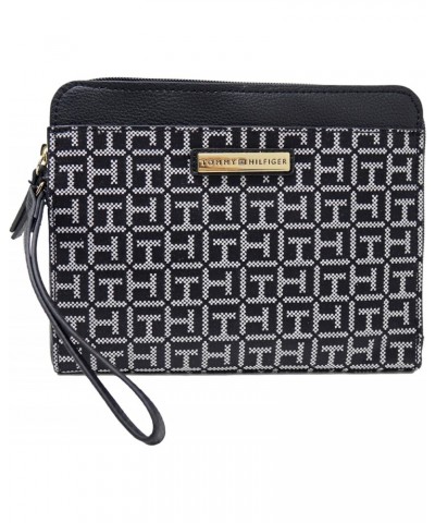 Women's Logo Large Phone Wristlet Wallet Clutch Bag - Black/White $30.91 Wristlets