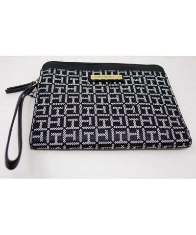 Women's Logo Large Phone Wristlet Wallet Clutch Bag - Black/White $30.91 Wristlets