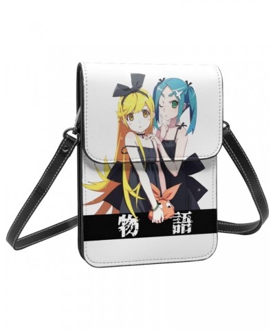 Anime Small Cell Phone Purse Monogatari Series Fashion Womens Crossbody Cellphone Bag Mini Shoulder Bag 7.5x5.3 Inches $20.21...