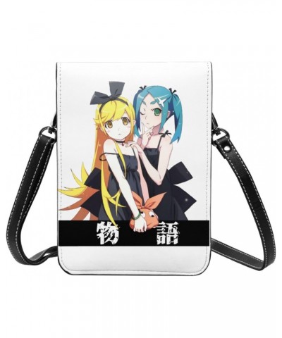 Anime Small Cell Phone Purse Monogatari Series Fashion Womens Crossbody Cellphone Bag Mini Shoulder Bag 7.5x5.3 Inches $20.21...