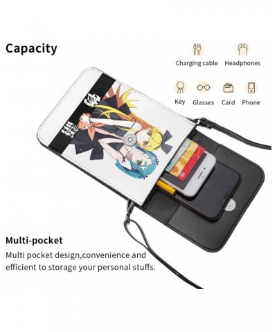 Anime Small Cell Phone Purse Monogatari Series Fashion Womens Crossbody Cellphone Bag Mini Shoulder Bag 7.5x5.3 Inches $20.21...