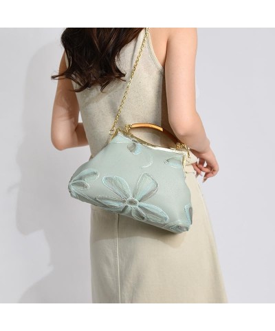 Y2K Chic Top Handle Bags for Women, Aesthetic Vintage Handbag Ladies Purses Clutch Mini Bags Shoulder Crossbody Bag Green $16...