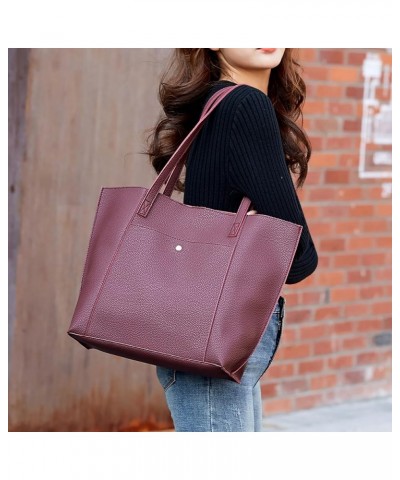 Fashion Handbag Women's Single Solid Tassel Bags Shoulder Piece Two Tote Color Floral Tote Bag A3-coffee $10.12 Totes