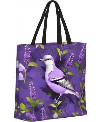 Dachshund Dog Print Fashion Tote Bag,Travel Handbag For Women, Hobo Bags, Work Shoulder Bags Crossbody Bag Bird in Purple Lav...