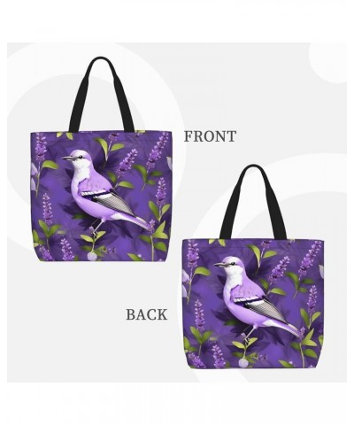 Dachshund Dog Print Fashion Tote Bag,Travel Handbag For Women, Hobo Bags, Work Shoulder Bags Crossbody Bag Bird in Purple Lav...