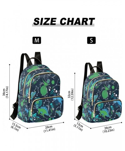 Dinosaurs in Space Backpack Purse for Women Travel Handbag Shoulder Bag $17.50 Backpacks