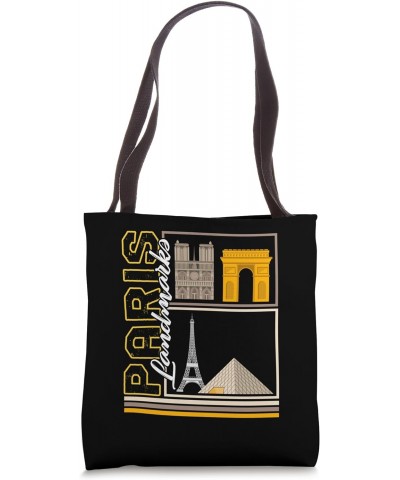 Paris Landmarks Tourist France Classic Vintage Paris France Tote Bag $14.66 Totes