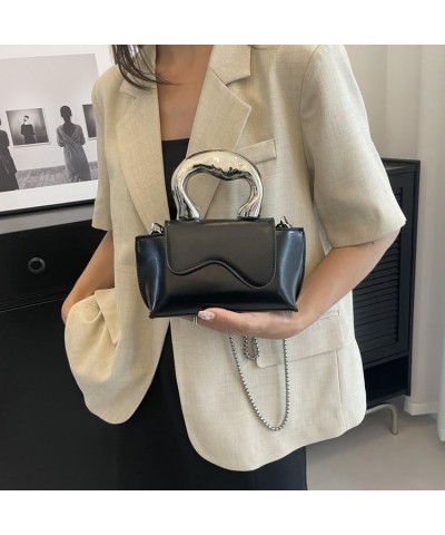 Women's Mini Shoulder Bag Crossbody Backpack Chain Fashion Shiny Purse Cellphone Purse Handbag Black $19.97 Backpacks