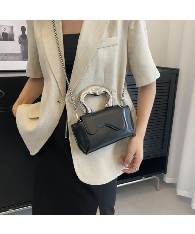 Women's Mini Shoulder Bag Crossbody Backpack Chain Fashion Shiny Purse Cellphone Purse Handbag Black $19.97 Backpacks