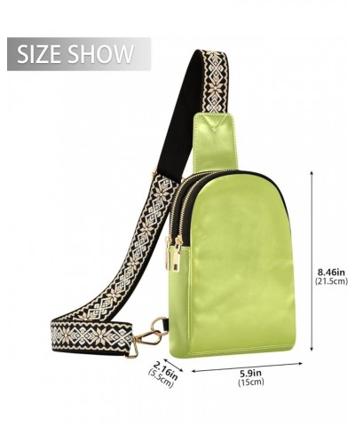 Persimmon Stylish Purse Bag in PU Leather, with Dual Zippered Compartments, Running Belt Bag Avocado Green $18.28 Crossbody Bags