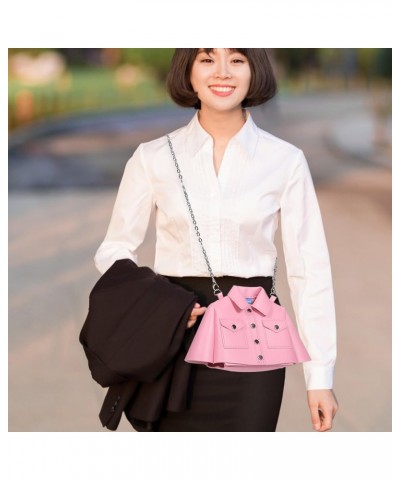 Clothing Shaped Crossbody Bag Creative Crossbody Purse Adorable Shoulder Bag for Women Girls Outdoor Supplies - Pink $12.84 S...