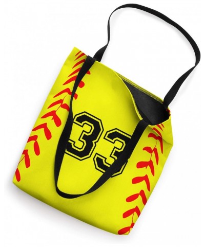 Softball Jersey Number 33 Thirty Three No 33 Game Play Fun Tote Bag $12.45 Totes