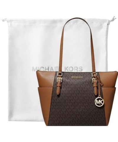 Charlotte Signature Large Top Zip Tote bundle with XL Dust Bag Brown $68.10 Totes