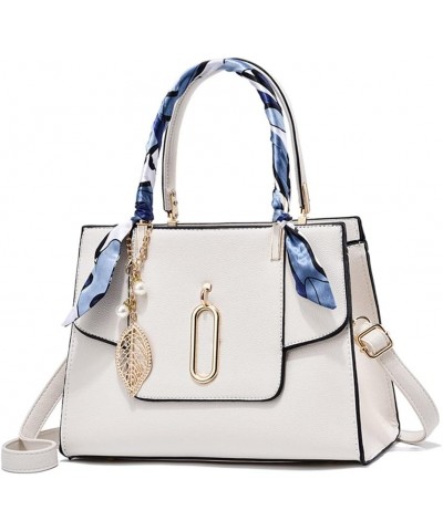 Large Satchel Handbag for Women Tote Top Handle Crossbody Bag Casual Elegant Shoulder Bag Fashion Ladies Purse (Blue) White $...