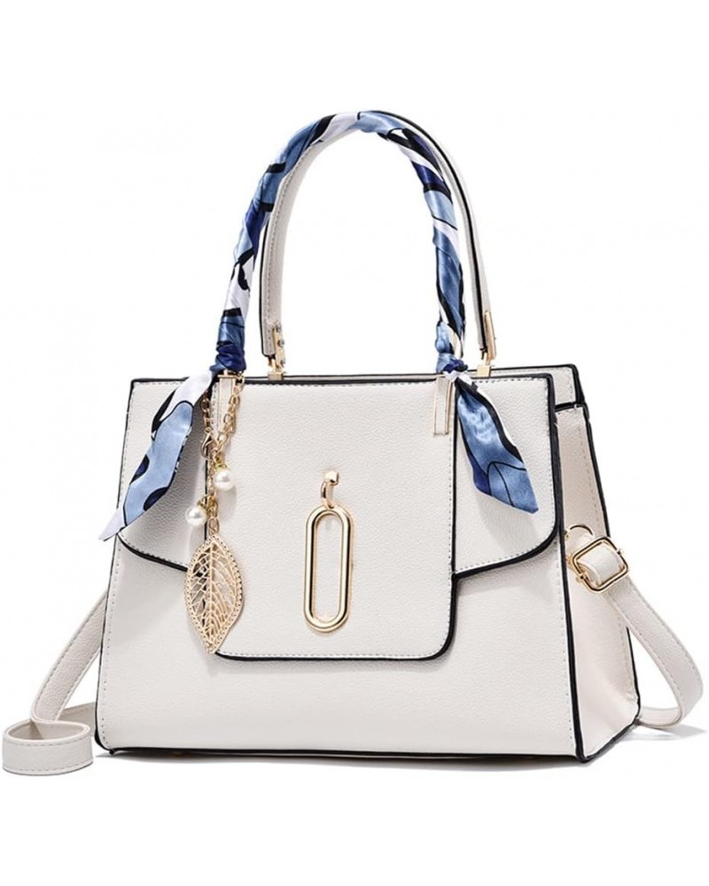 Large Satchel Handbag for Women Tote Top Handle Crossbody Bag Casual Elegant Shoulder Bag Fashion Ladies Purse (Blue) White $...