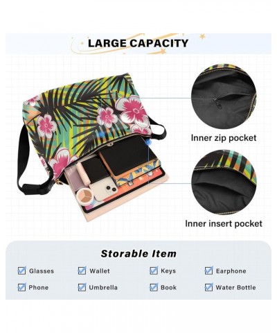 Cross Body Bag Daisy Abstract Colorful Mixing Boys Fashion Waist Packs Waterproof Womens Sling Bags Crossbody Tropical Flower...