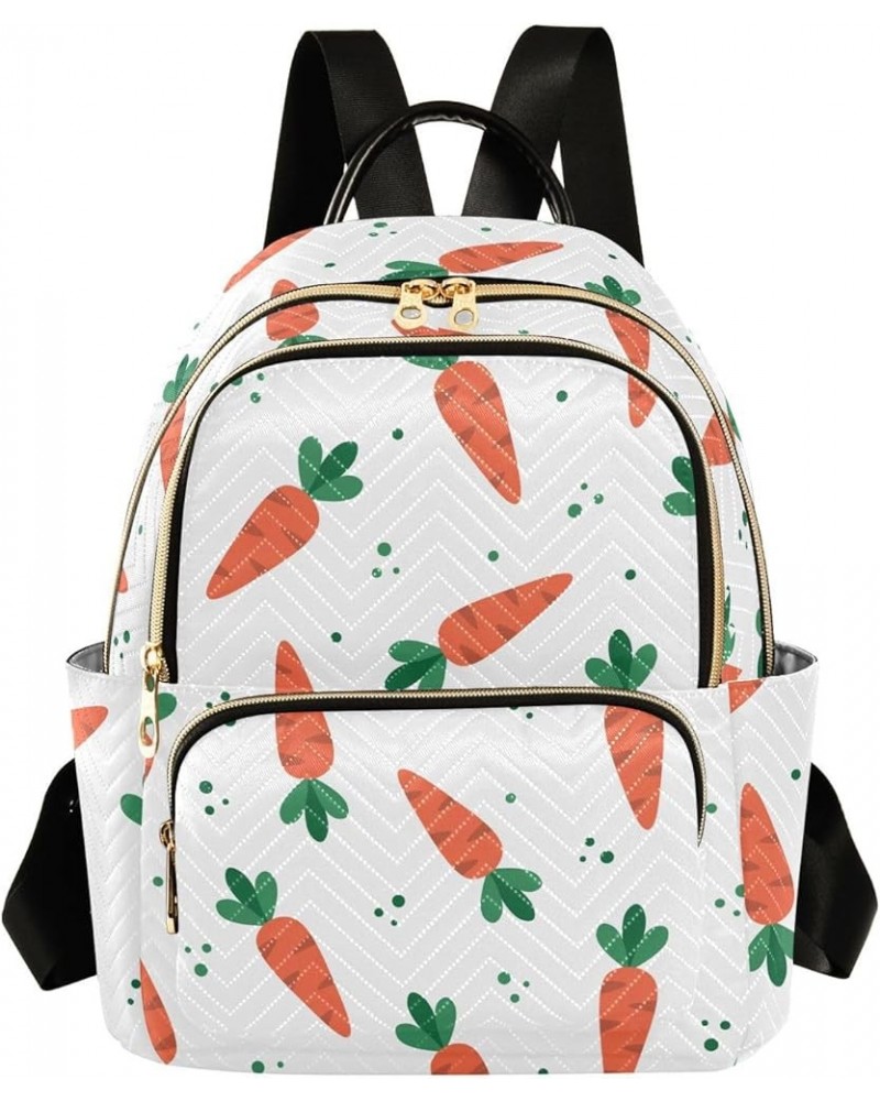 Easter Carrots Cartoon Casual Fashion Polyester Travel Rucksack Shoulder Bag Color Medium $16.65 Backpacks