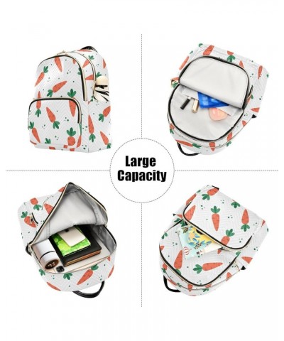 Easter Carrots Cartoon Casual Fashion Polyester Travel Rucksack Shoulder Bag Color Medium $16.65 Backpacks