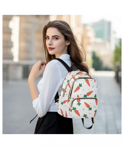 Easter Carrots Cartoon Casual Fashion Polyester Travel Rucksack Shoulder Bag Color Medium $16.65 Backpacks