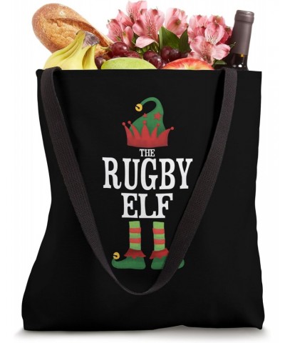 Rugby Elf Family Matching Christmas Gifts Funny Football Tote Bag $9.89 Totes