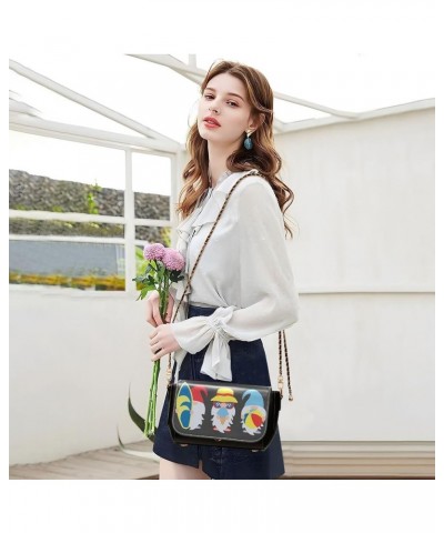 Crossbody Bags for Women Trendy Women's Black Shoulder Bag Small PU Leather Flap Cross Body Bag Handbags Pattern14 $19.26 Cro...