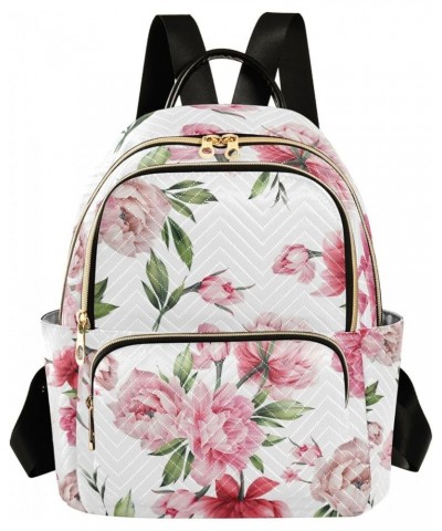 Fantasy Sea Of Clouds And Whale Lady Backpack, Fashion Casual Backpack, Backpack for Woman, M Floral Peony Flowers Small $20....