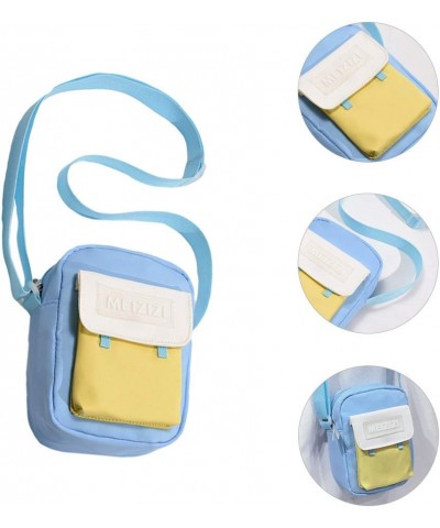 Graceful Shoulder Bag Creative Simple Adjustable Straddle Bag for Outdoor Blue $11.16 Shoulder Bags