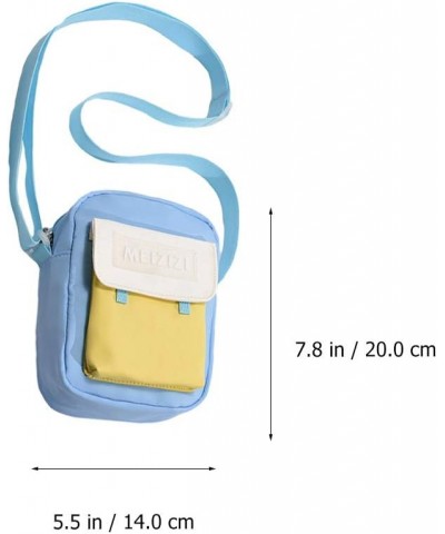 Graceful Shoulder Bag Creative Simple Adjustable Straddle Bag for Outdoor Blue $11.16 Shoulder Bags