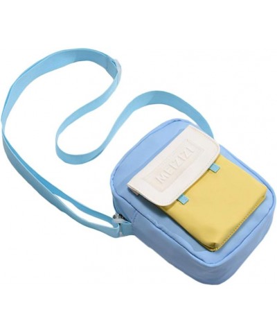 Graceful Shoulder Bag Creative Simple Adjustable Straddle Bag for Outdoor Blue $11.16 Shoulder Bags