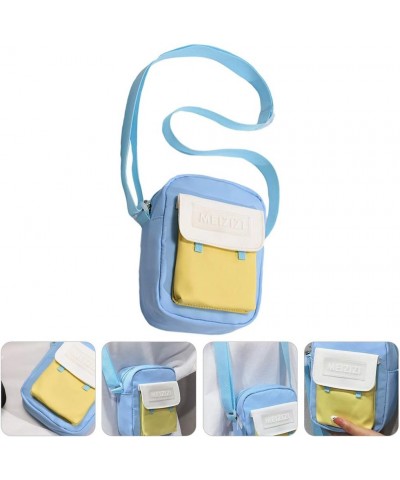 Graceful Shoulder Bag Creative Simple Adjustable Straddle Bag for Outdoor Blue $11.16 Shoulder Bags