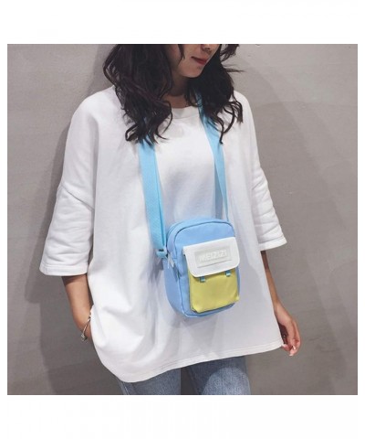 Graceful Shoulder Bag Creative Simple Adjustable Straddle Bag for Outdoor Blue $11.16 Shoulder Bags