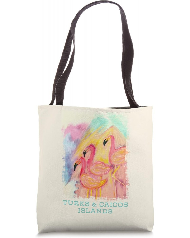 Turks and Caicos Islands Flamingo Birds Birders Souvenir Tote Bag $12.25 Totes