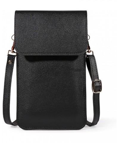 Touch Screen Mini Cell Phone Purse Wallet Small Crossbody Bags for Women Ladies Shoulder Bag Black $7.49 Crossbody Bags